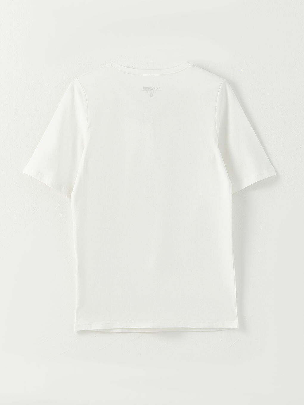 Crew Neck Plain Short Sleeve Women's T-Shirt-6