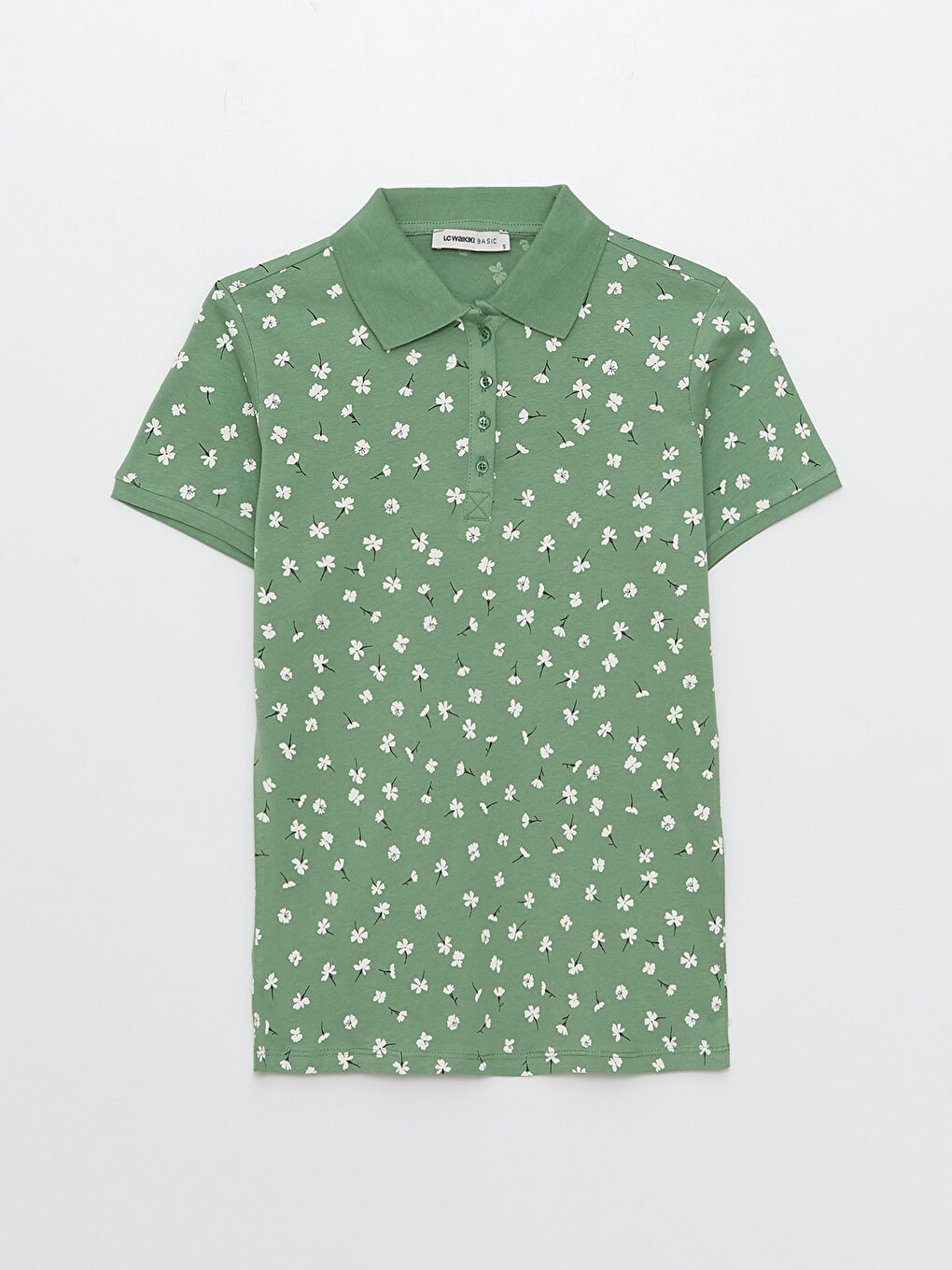 Футболка с водолазкой, с принтом, с коротким рукавом для женщин-5