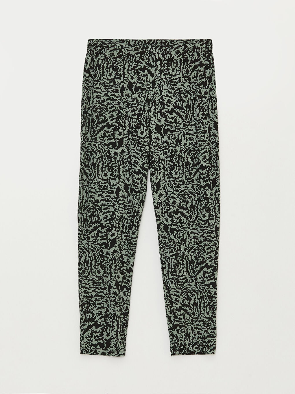 بنطلون رياضي بنقشة خصر مرن للسيدات-5