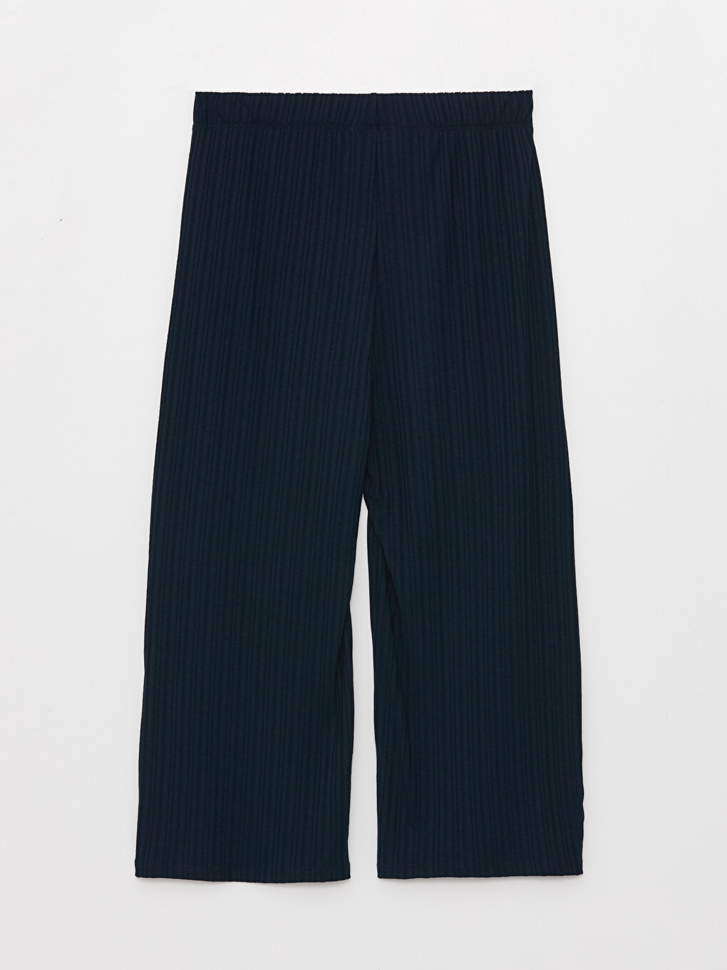 Women's Elastic Waist Plain Capri-5