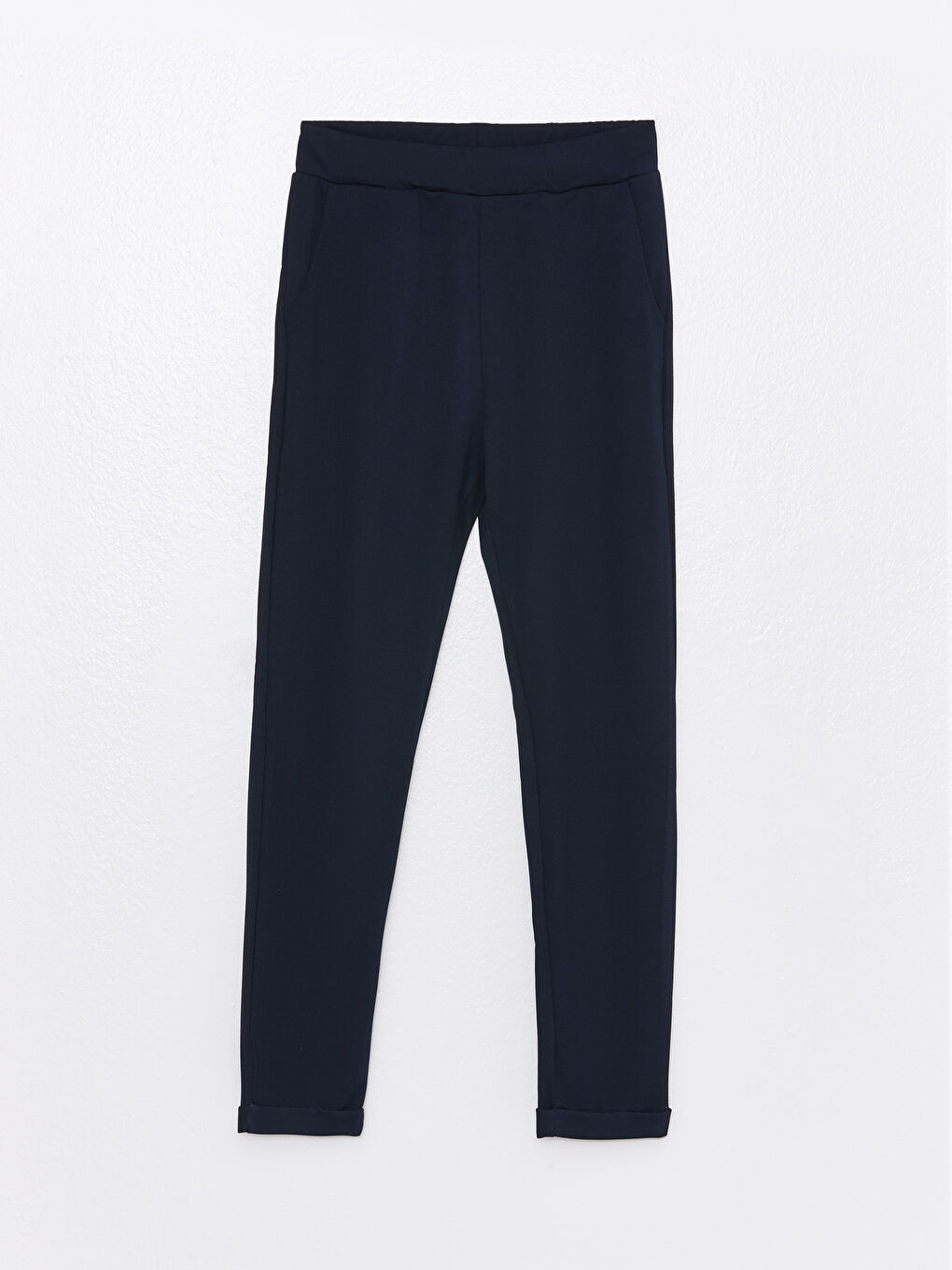 Women's Elasticated Waist Plain Sweatpants-5