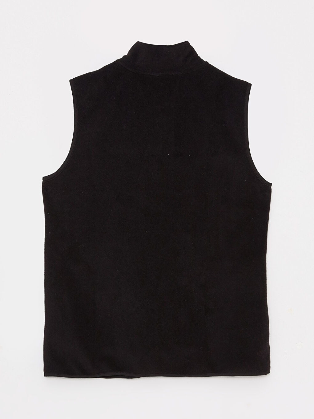 Vestă Fleece Simplă cu Guler Drept pentru Femei-6