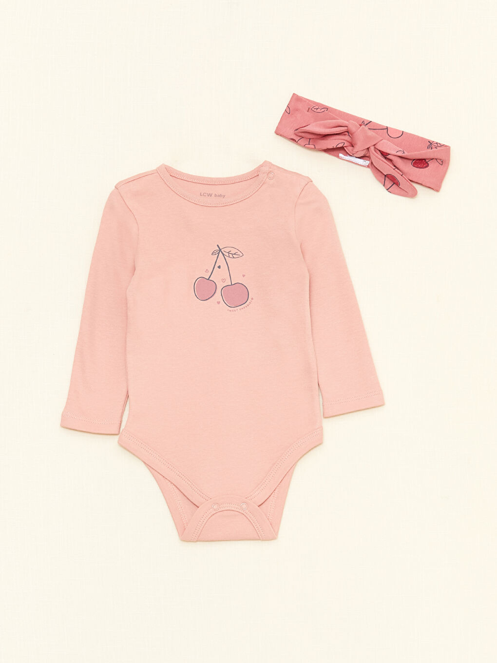 дөңгелек жағалы ұзын жең принтті қыз балаға арналған аурухана жинағы 3 данадан тұратын-1