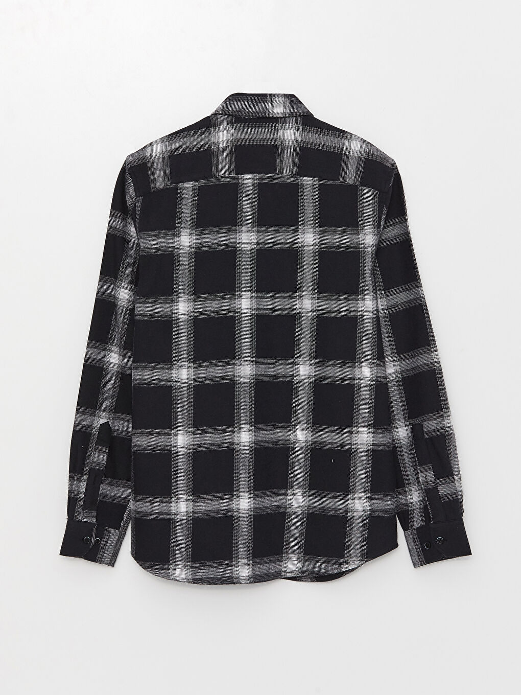 LCWAIKIKI Classic Regular Fit Long Sleeve Plaid Gabardine Men's Shirt -S33886Z8-LKX