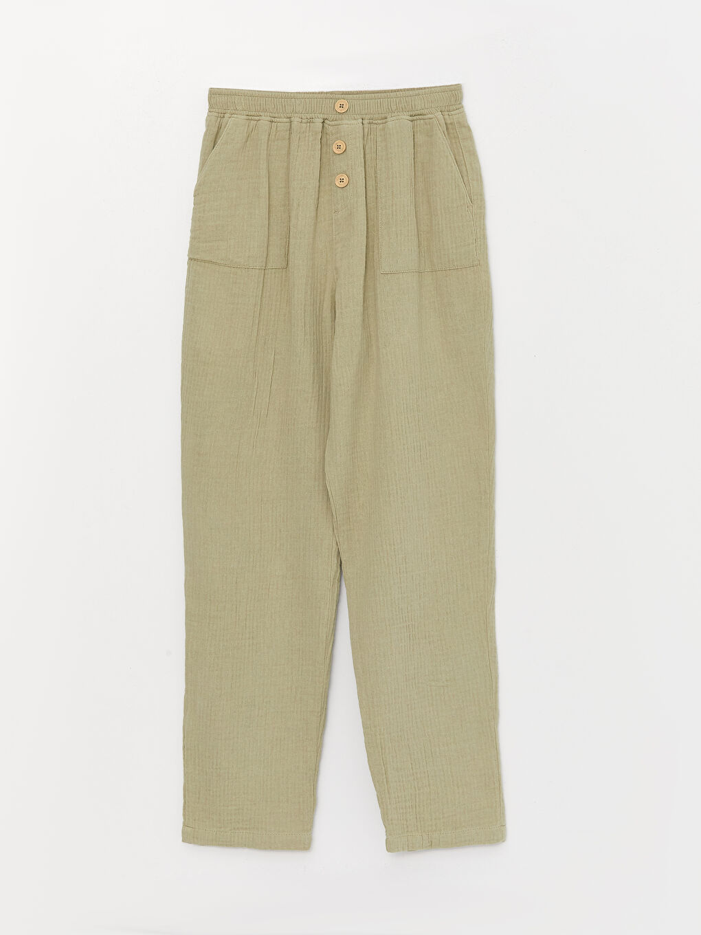 بنطلون أساسي للبنات بخصر مرن