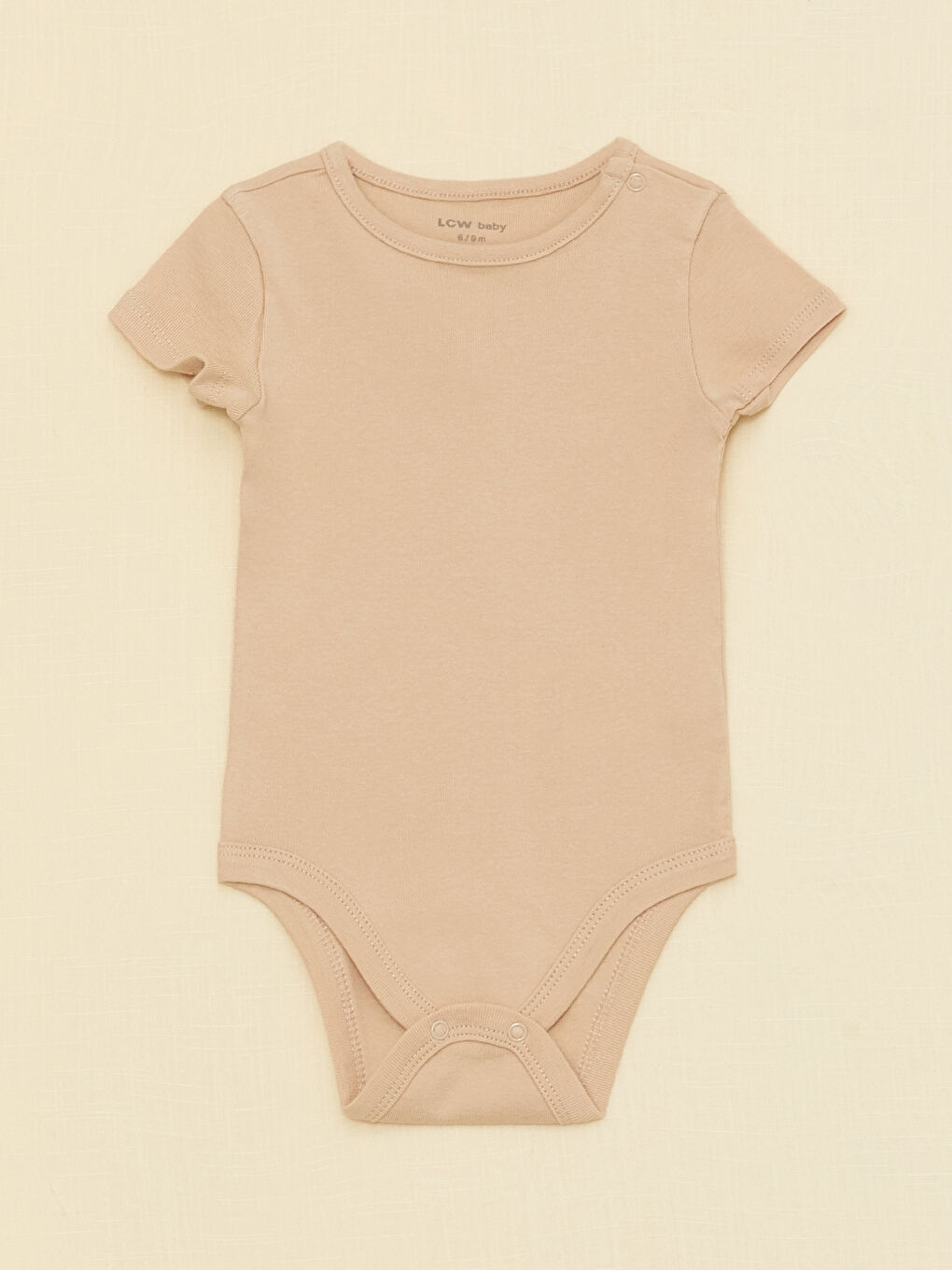 Crew Neck Short Sleeve Baby Girls' Snap Fastener Bodysuit 3-pack-1