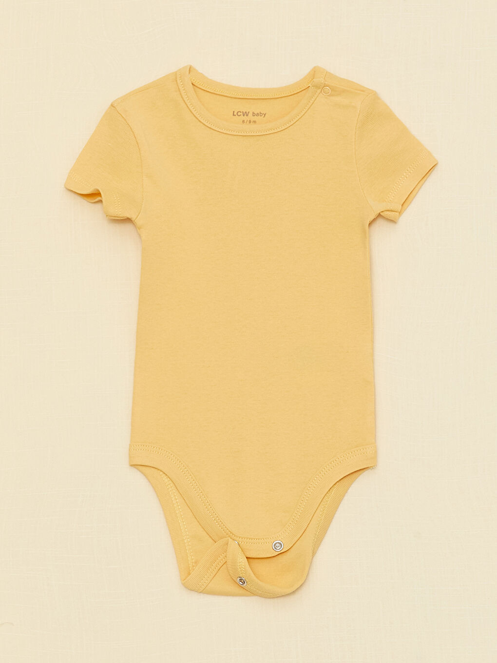 Crew Neck Short Sleeve Baby Girls' Snap Fastener Bodysuit 3-pack-6