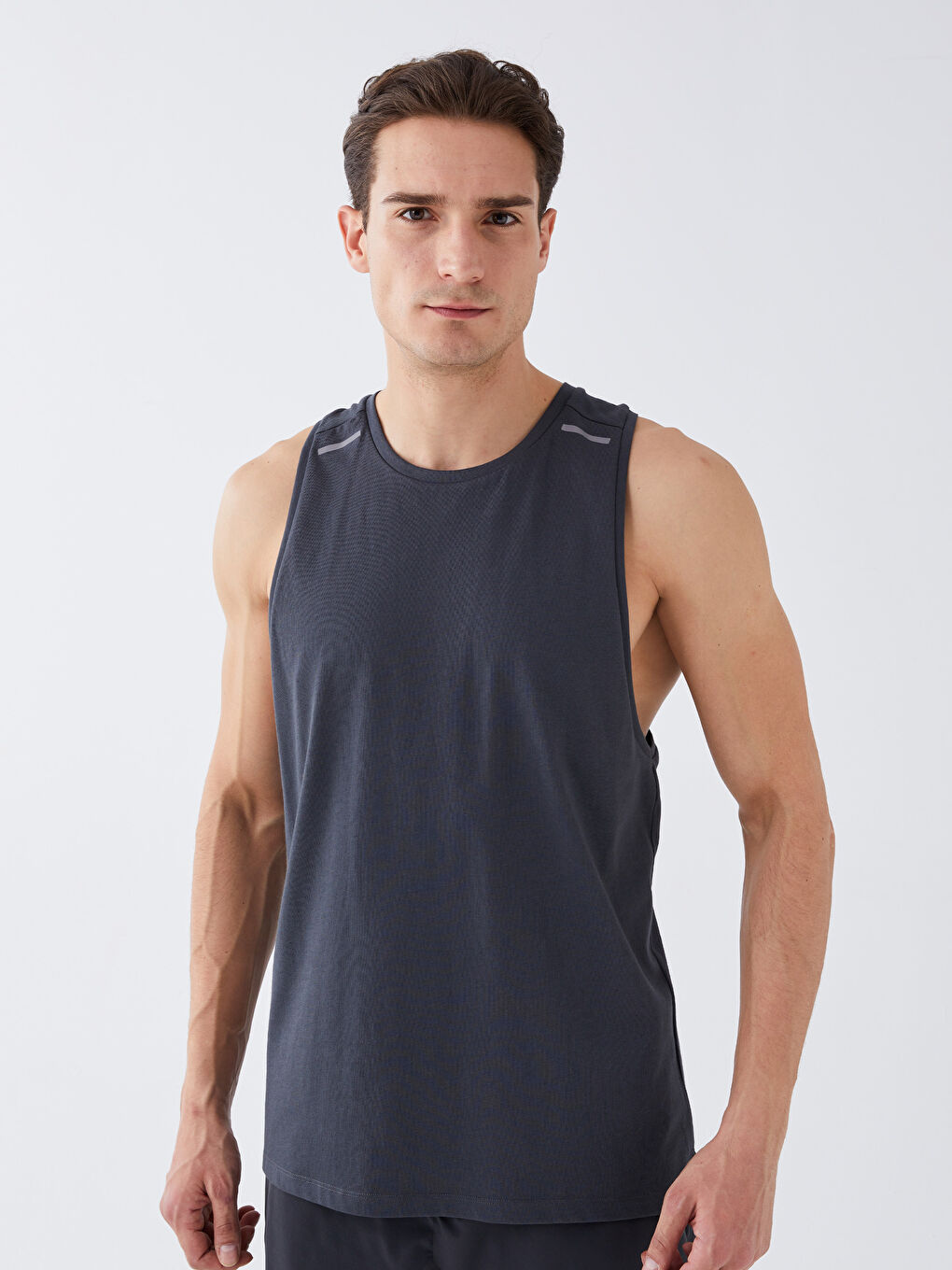 Crew Neck Men's Sleeveless T-Shirt-2