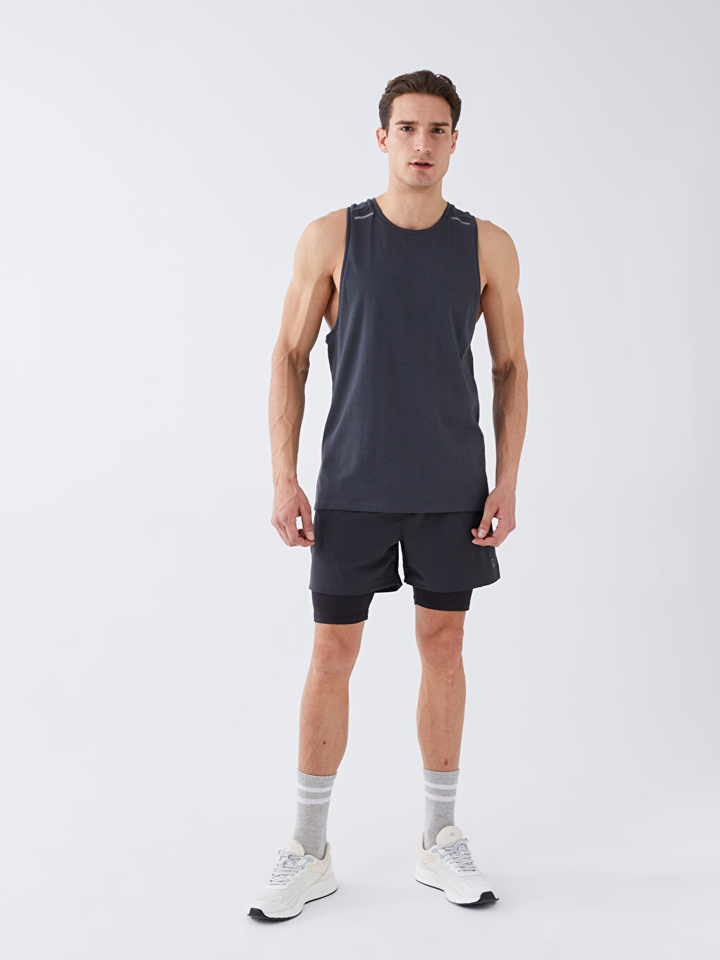 Crew Neck Men's Sleeveless T-Shirt-3