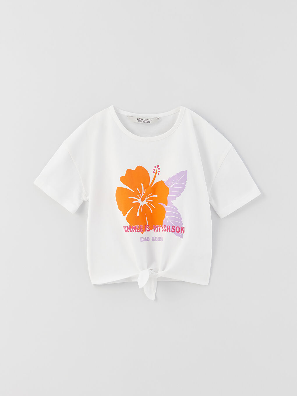 Ensemble T-Shirt à Manches Courtes et Jupe Imprimée à Col Rond pour Fille-4