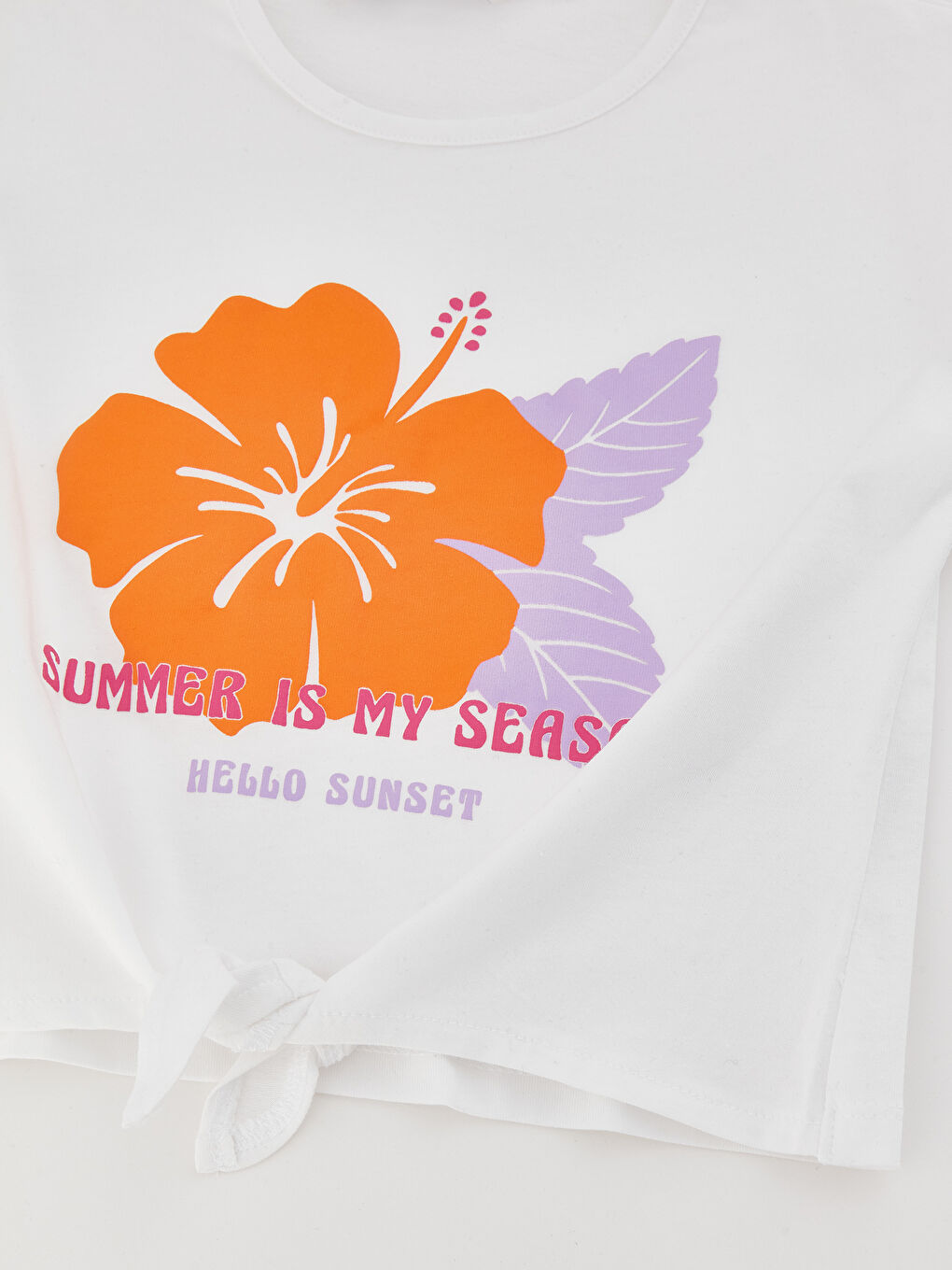 Ensemble T-Shirt à Manches Courtes et Jupe Imprimée à Col Rond pour Fille-6