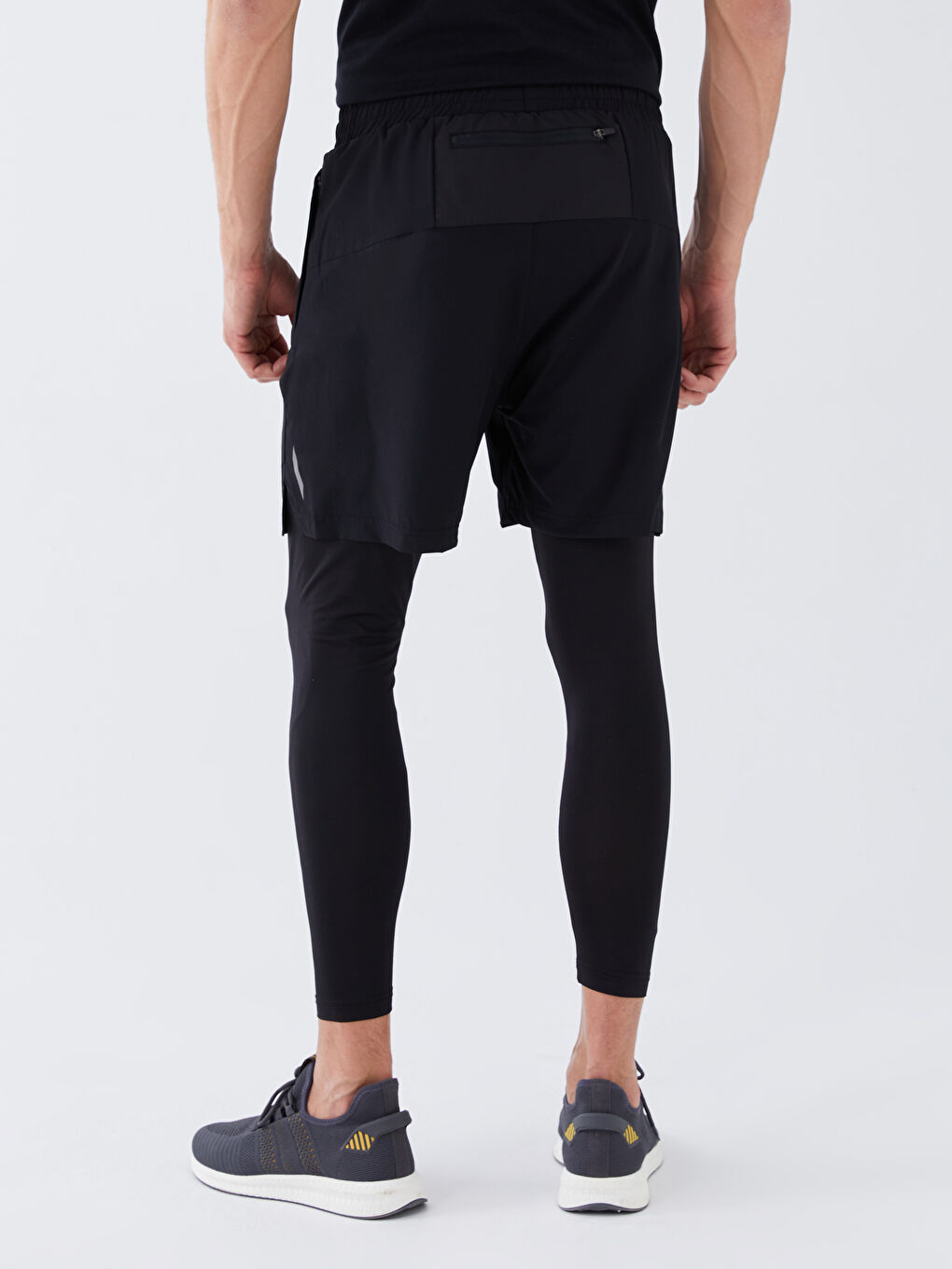 Slim Fit Men's Sports Tights Shorts-3