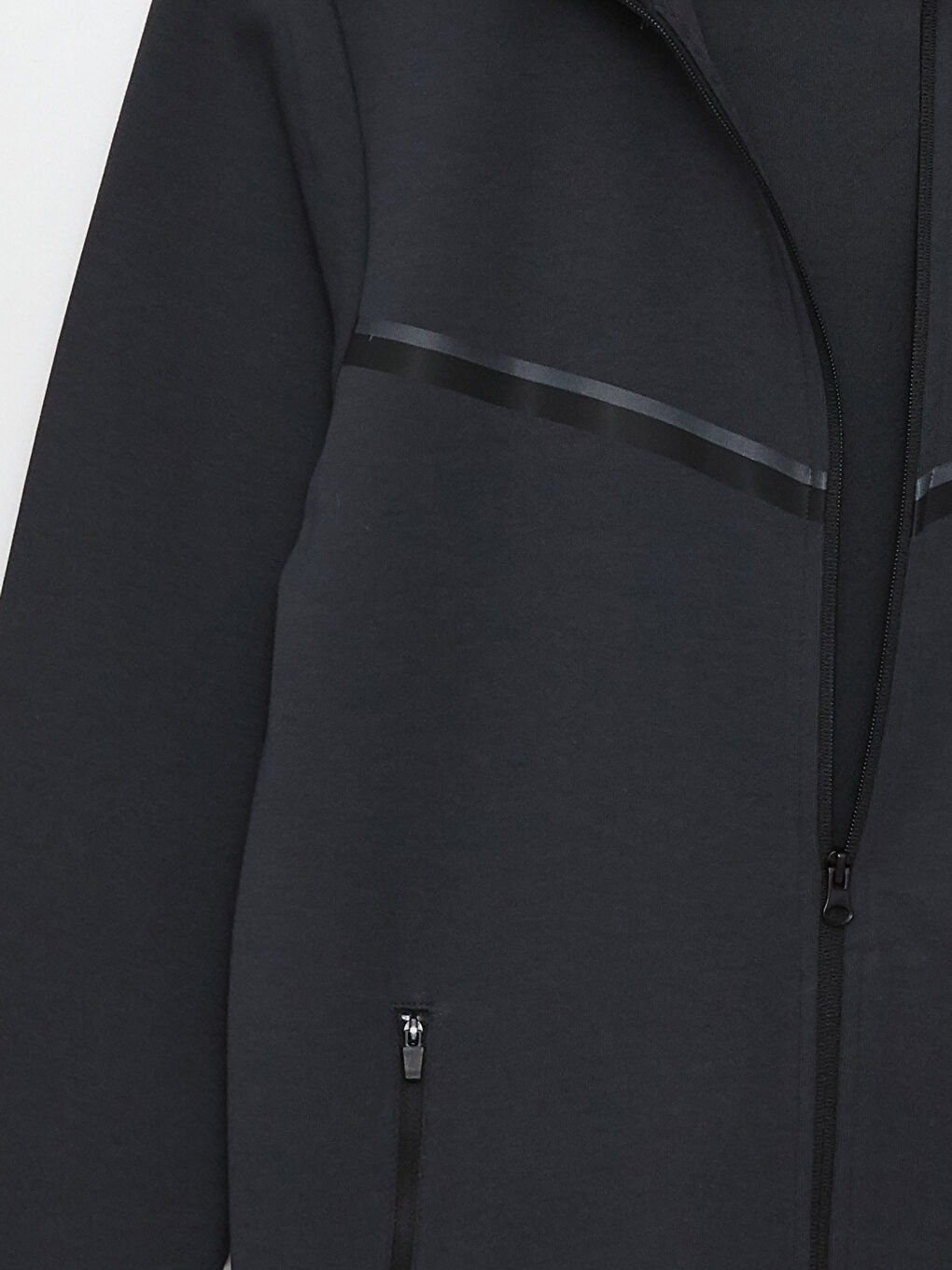 Antrasit Kapüşonlu Uzun Kollu Erkek Spor Hırka-7