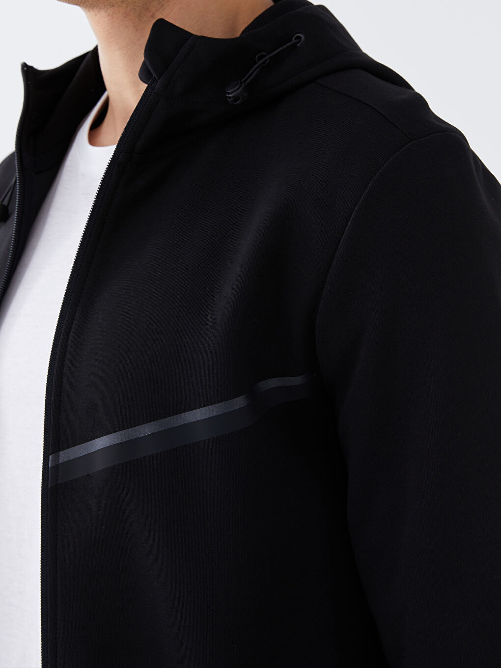 LCW SPORT Hooded Long Sleeve Men's Sports Cardigan -S33934Z8-CVL