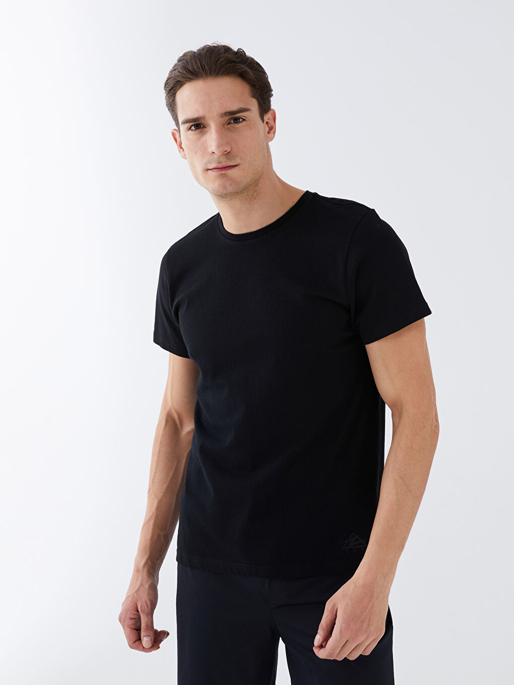 Crew Neck Short Sleeve Men's T-Shirt-1