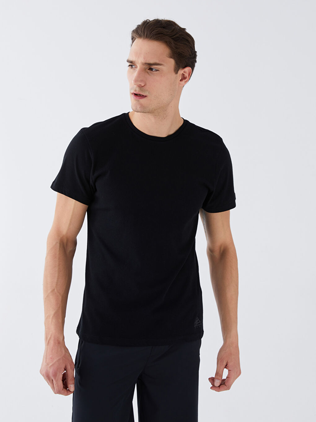 Crew Neck Short Sleeve Men's T-Shirt-2