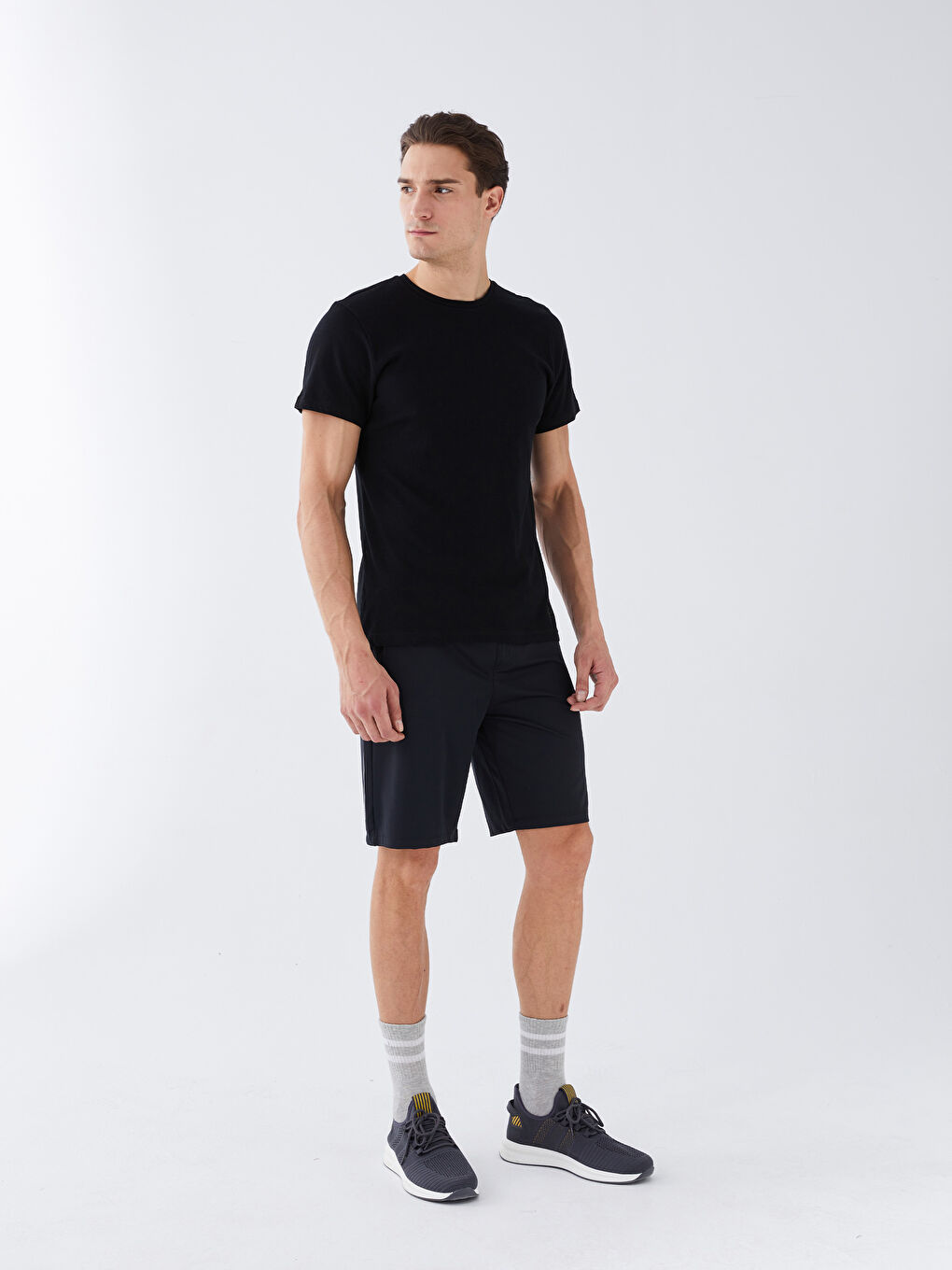 Crew Neck Short Sleeve Men's T-Shirt-3
