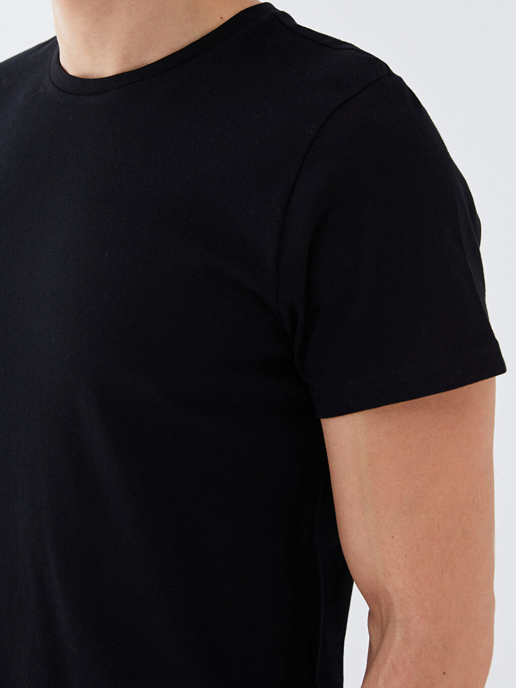 Crew Neck Short Sleeve Men's T-Shirt-4