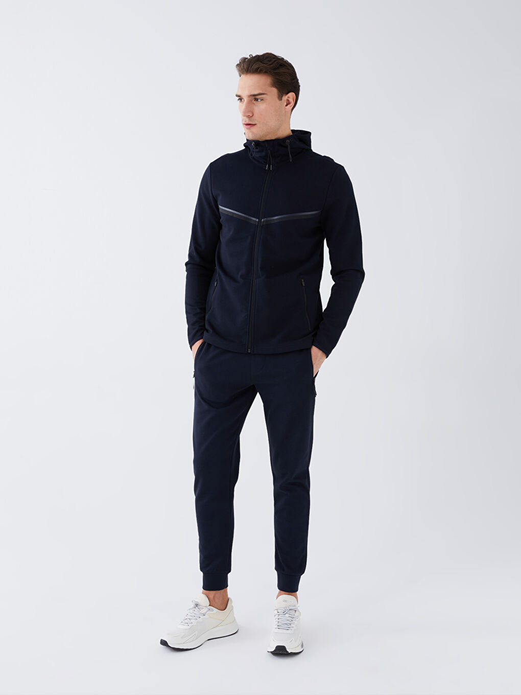 Lacivert Slim Fit Erkek Jogger Eşofman Altı-2