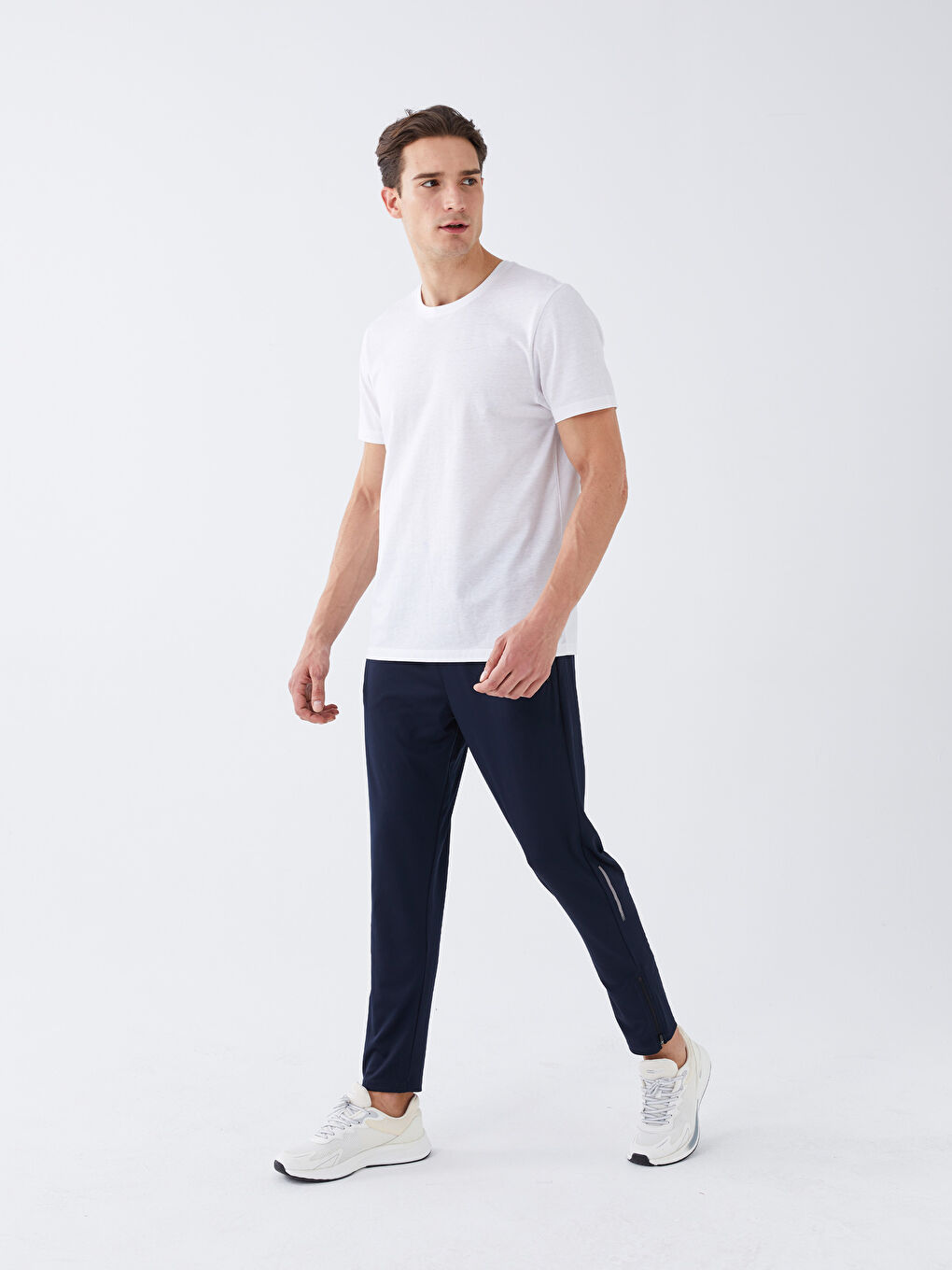 Lacivert Slim Fit Erkek Spor Eşofman Altı-1