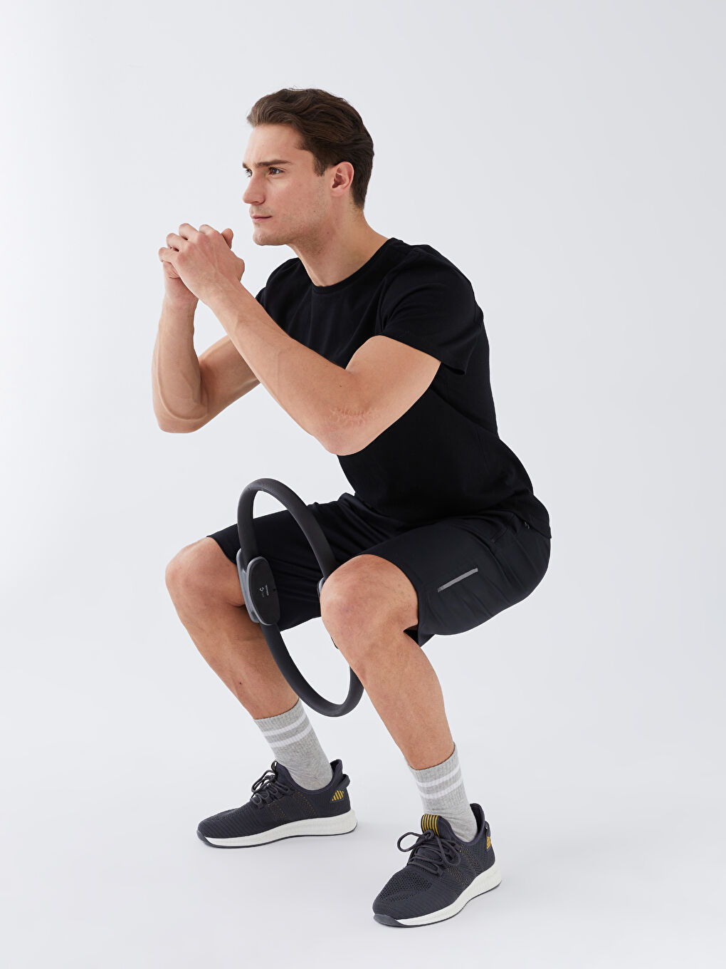 XSIDE ACTIVE Siyah Slim Fit Erkek Spor Şort