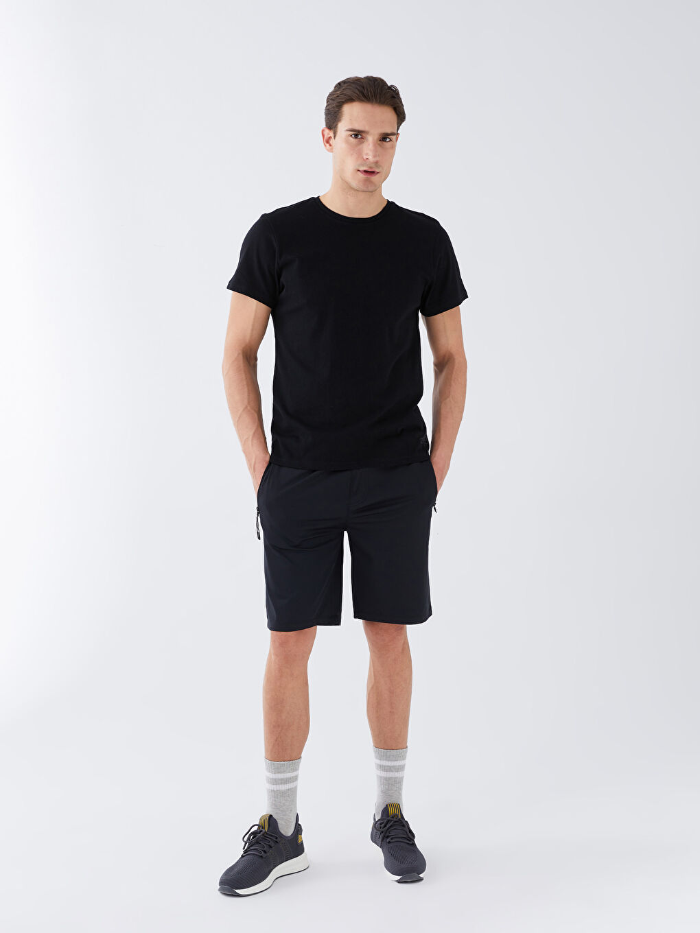 XSIDE ACTIVE Siyah Slim Fit Erkek Spor Şort - 2