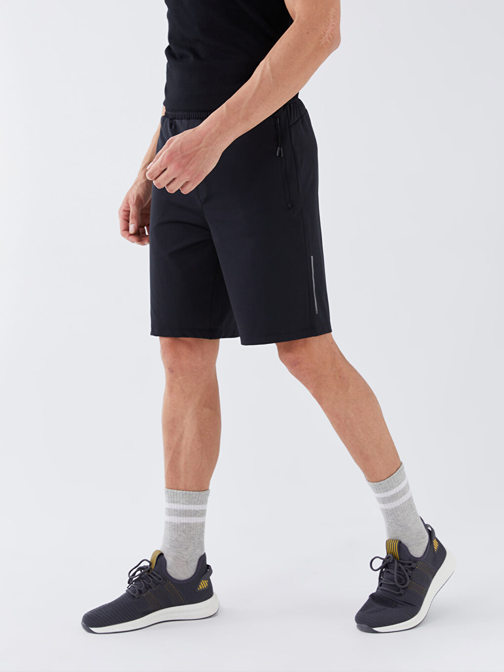 XSIDE ACTIVE Siyah Slim Fit Erkek Spor Şort - 4