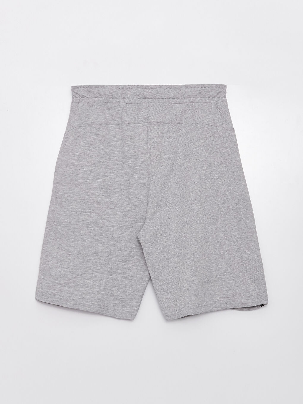Gri Slim Fit Beli Lastikli Erkek Şort-6