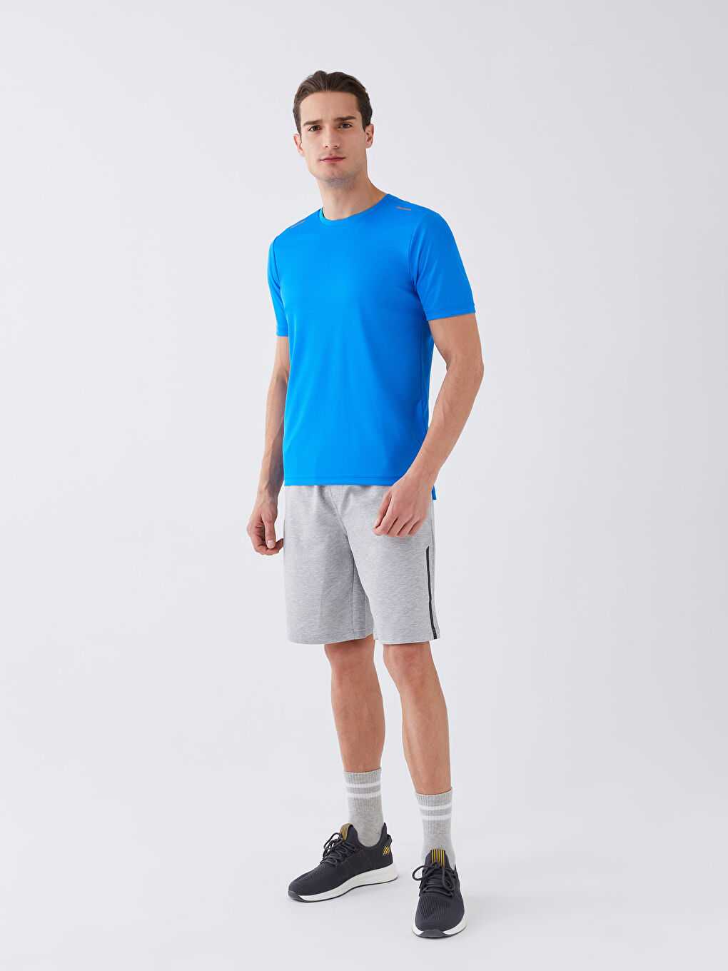Mavi DRY-TECH Bisiklet Yaka Kısa Kollu Erkek Spor Tişört-2