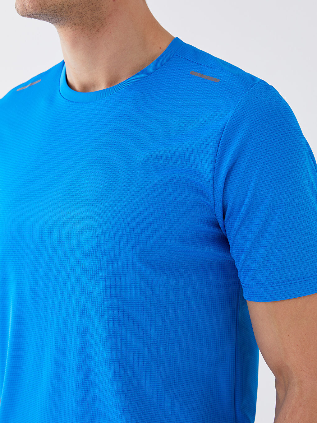 Mavi DRY-TECH Bisiklet Yaka Kısa Kollu Erkek Spor Tişört-3