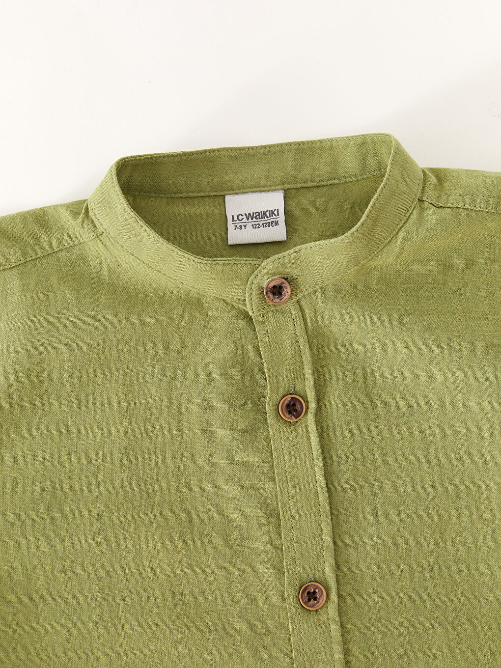 Ұлдарға арналған тік жағалы қысқа жең жейде-5