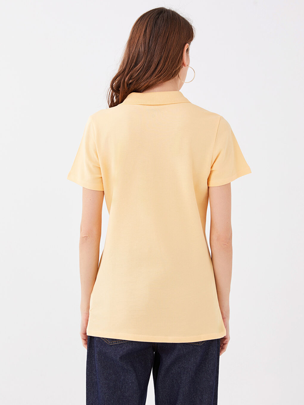 Rollkragen Schlicht Kurzarm T-Shirt für Damen-4
