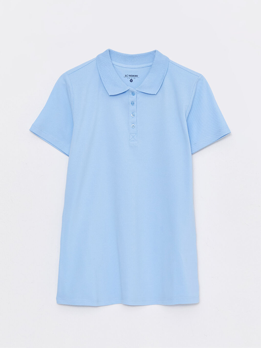 Футболка с водолазкой, однотонная, с коротким рукавом для женщин-5