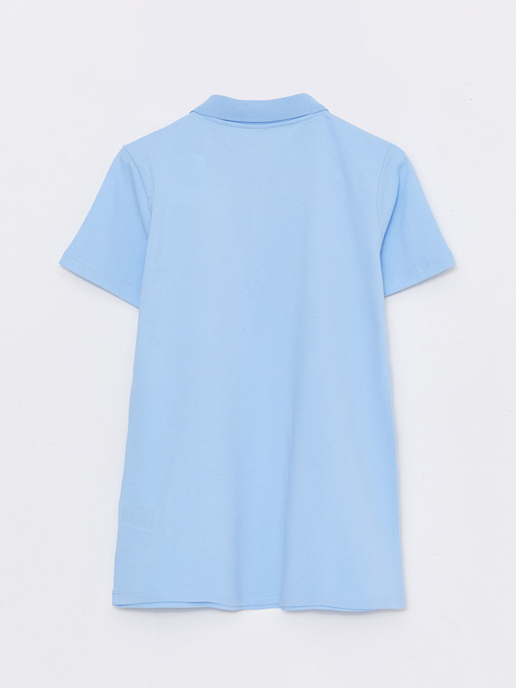 Футболка с водолазкой, однотонная, с коротким рукавом для женщин-6