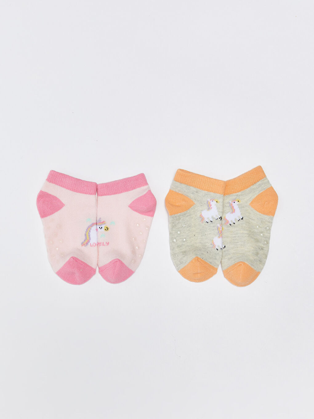 جوارب رياضية مطبوعة للبنات الرضع - ٥ قطع-3