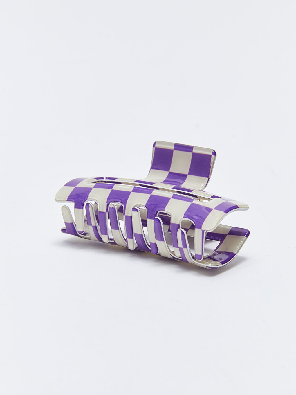 Checker Pattern Hair Clip -S34002Z8-M0T