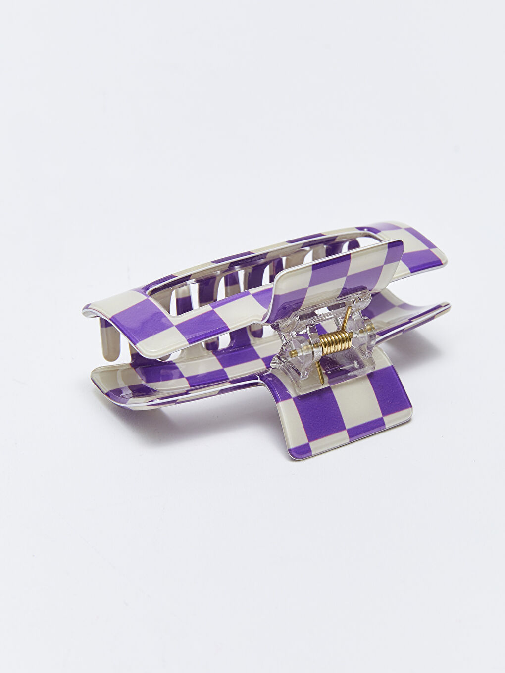 Checker Pattern Hair Clip -S34002Z8-M0T