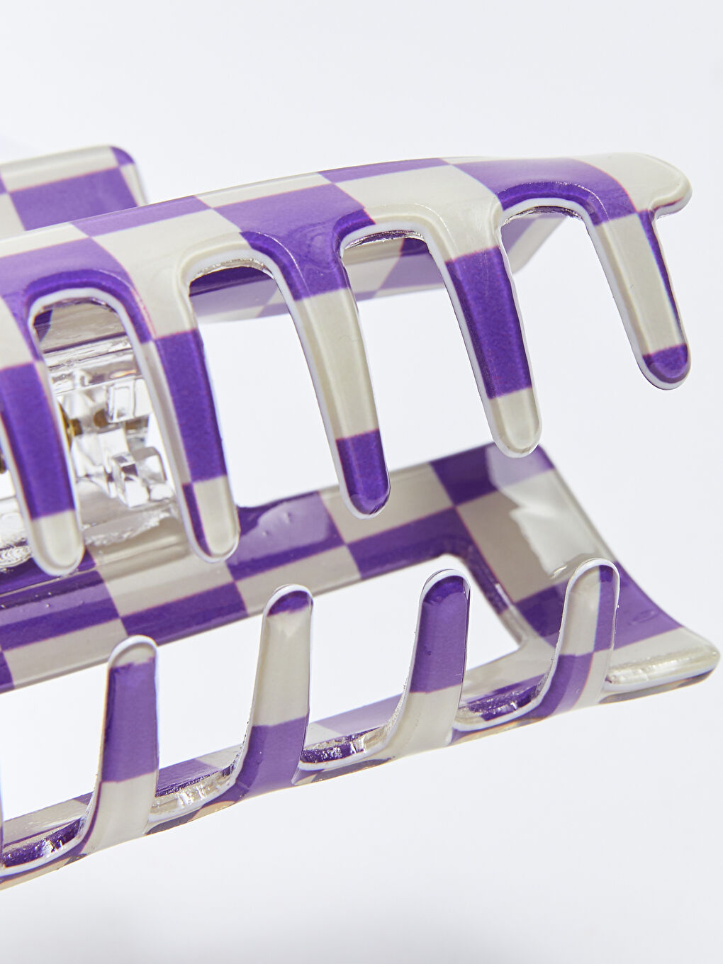 Checker Pattern Hair Clip -S34002Z8-M0T