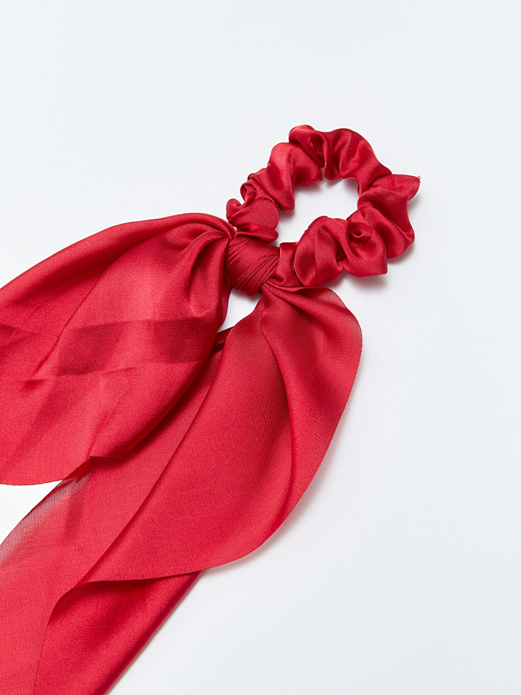 Kırmızı Düz Saten Kadın Saç Tokası-1