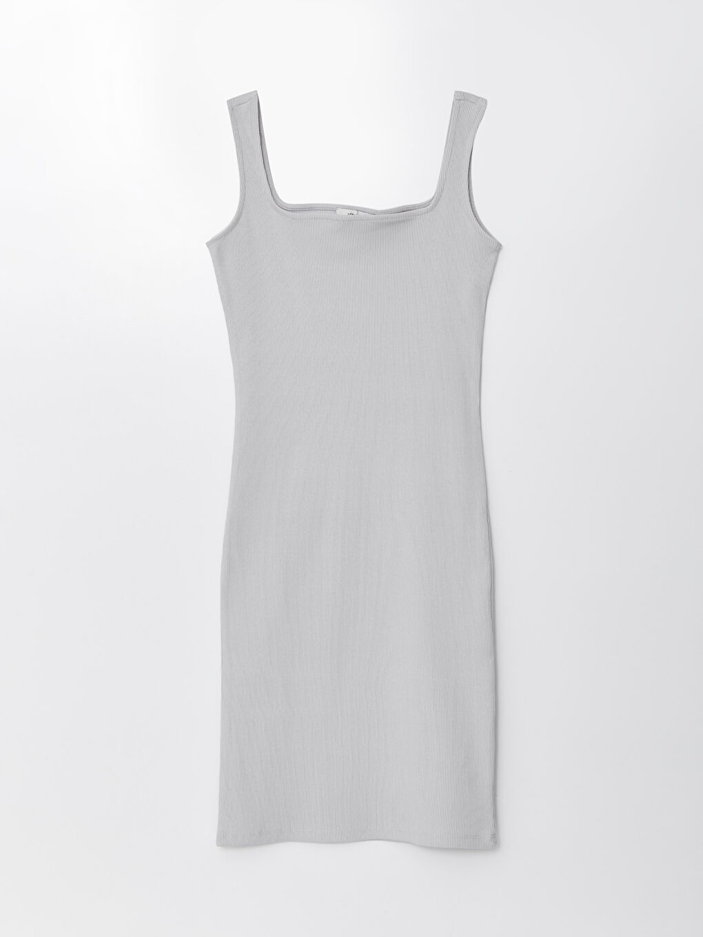 Square Collar Plain Strappy Women's Dress-5