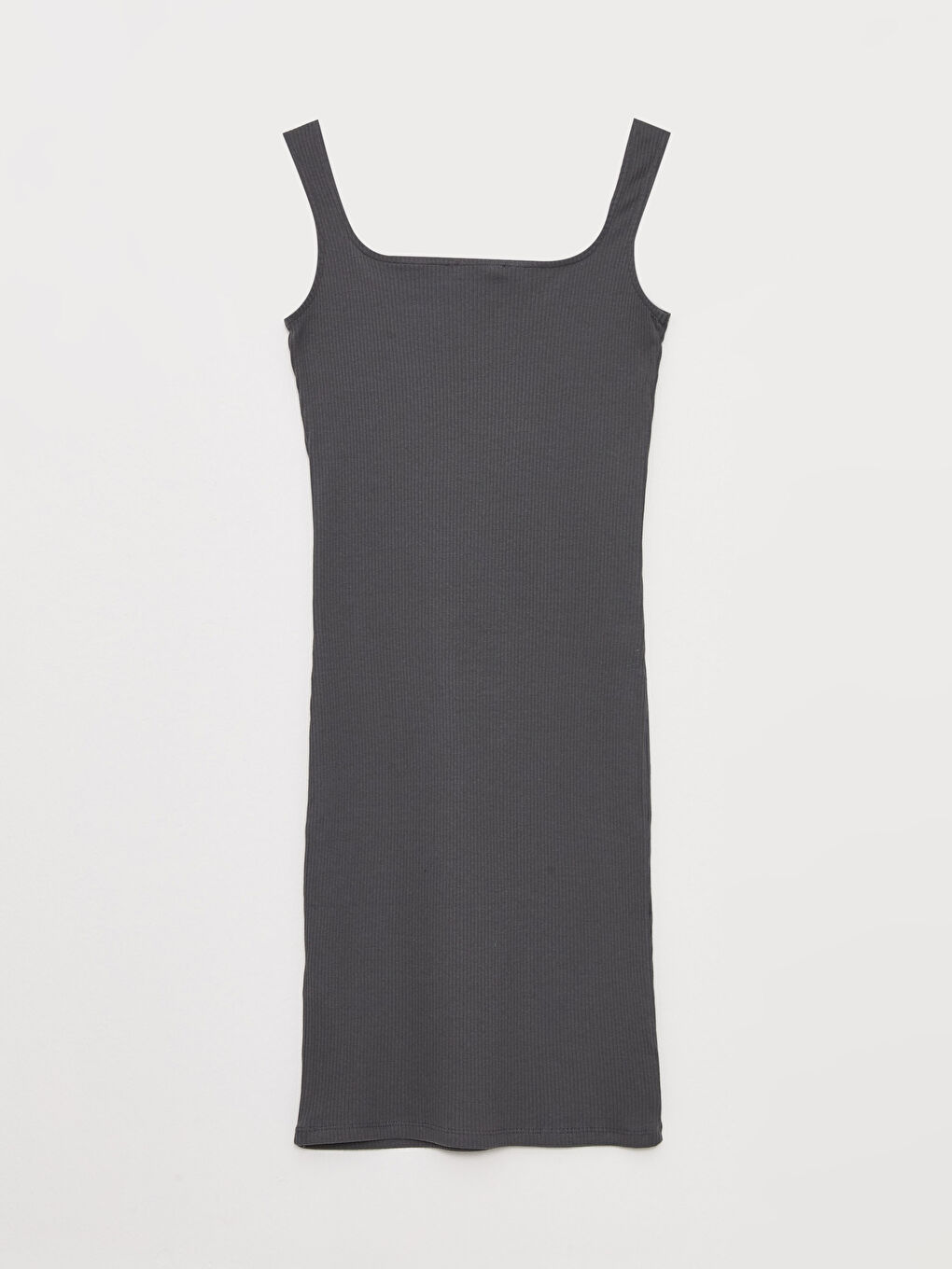 U Neck Plain Strappy Women's Dress-7