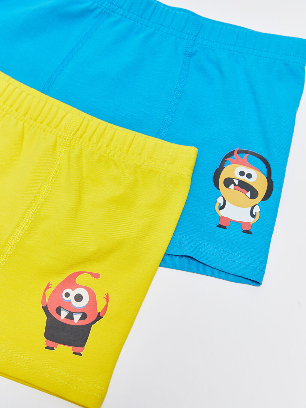 Lacivert Baskılı Pamuklu Erkek Çocuk Boxer 3'lü-2