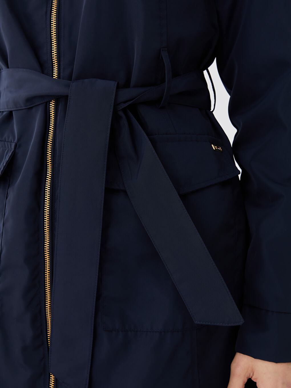 بالطو سادة بكابوش للسيدات-4