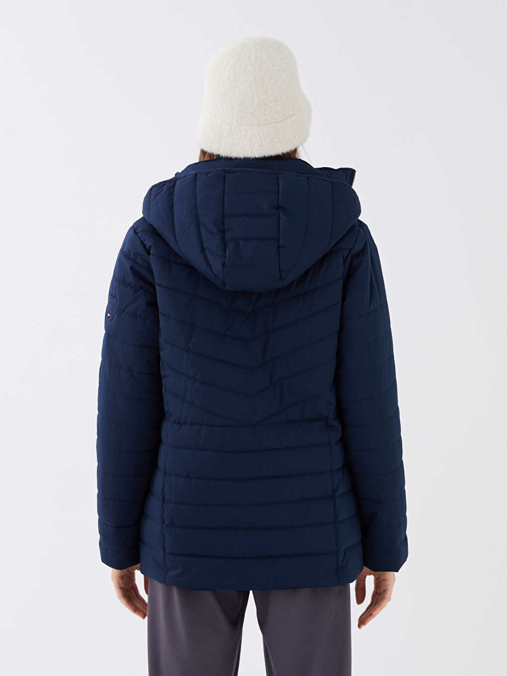 SOUTHBLUE Damen Kapuzenmantel in Schlichtem Design -S34121Z8-DWP