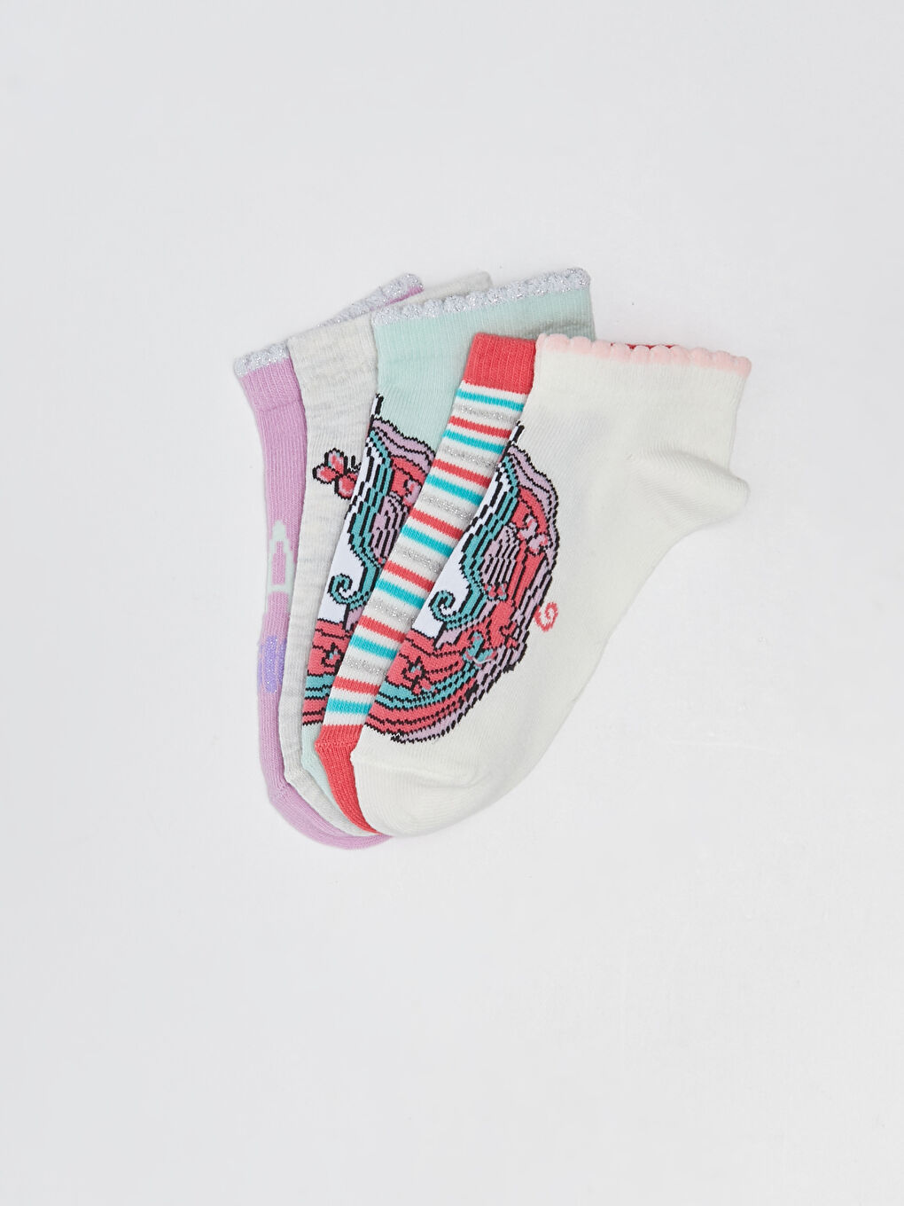 Șosete Sport pentru Fete cu Model Pachet de 5-1