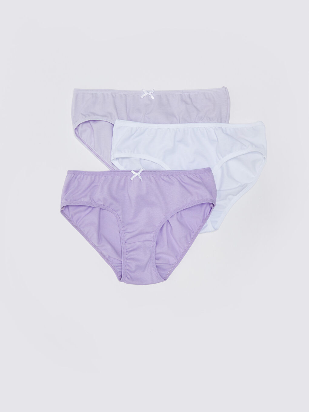 LC Waikiki Basic Cotton Girls' Panties 3 Pcs -S34163Z4-FKW