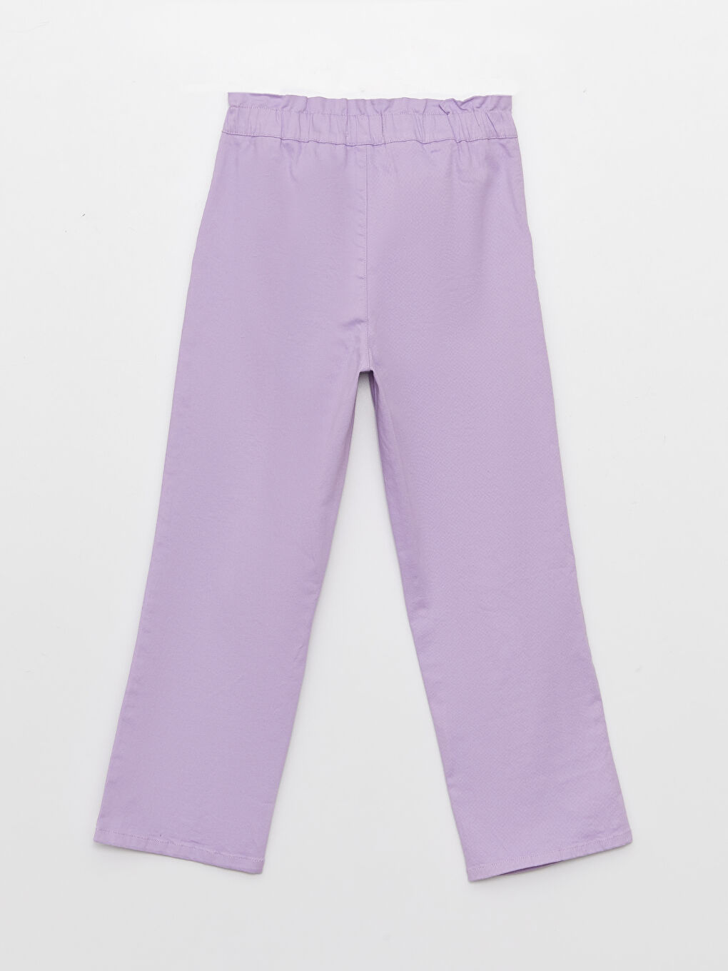 LCW Kids Elastic Waist Basic Bell-Bottoms Girl Trousers -S34182Z4-FMN