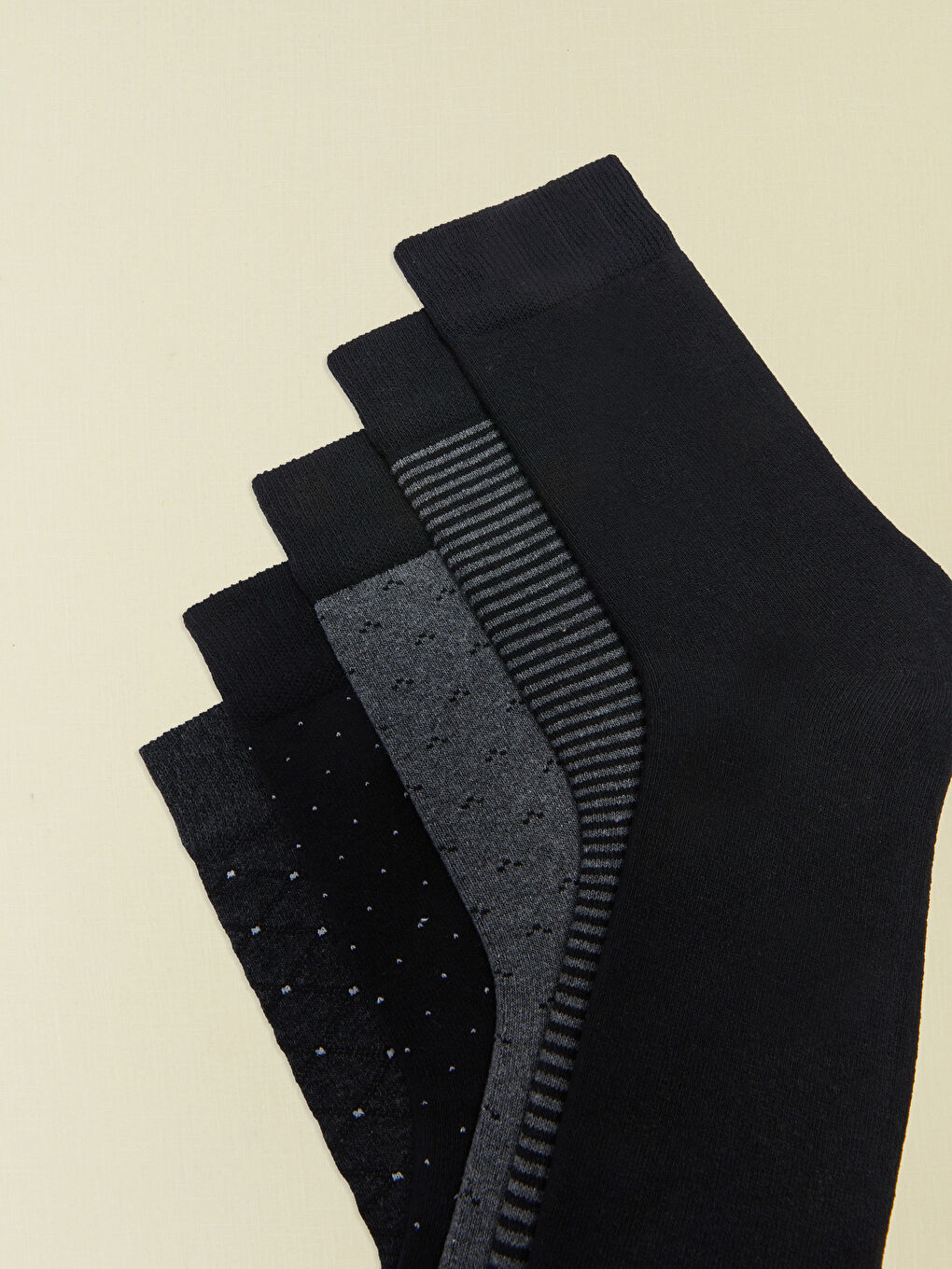 Patterned Men's Ankle Socks 5 Pack-2