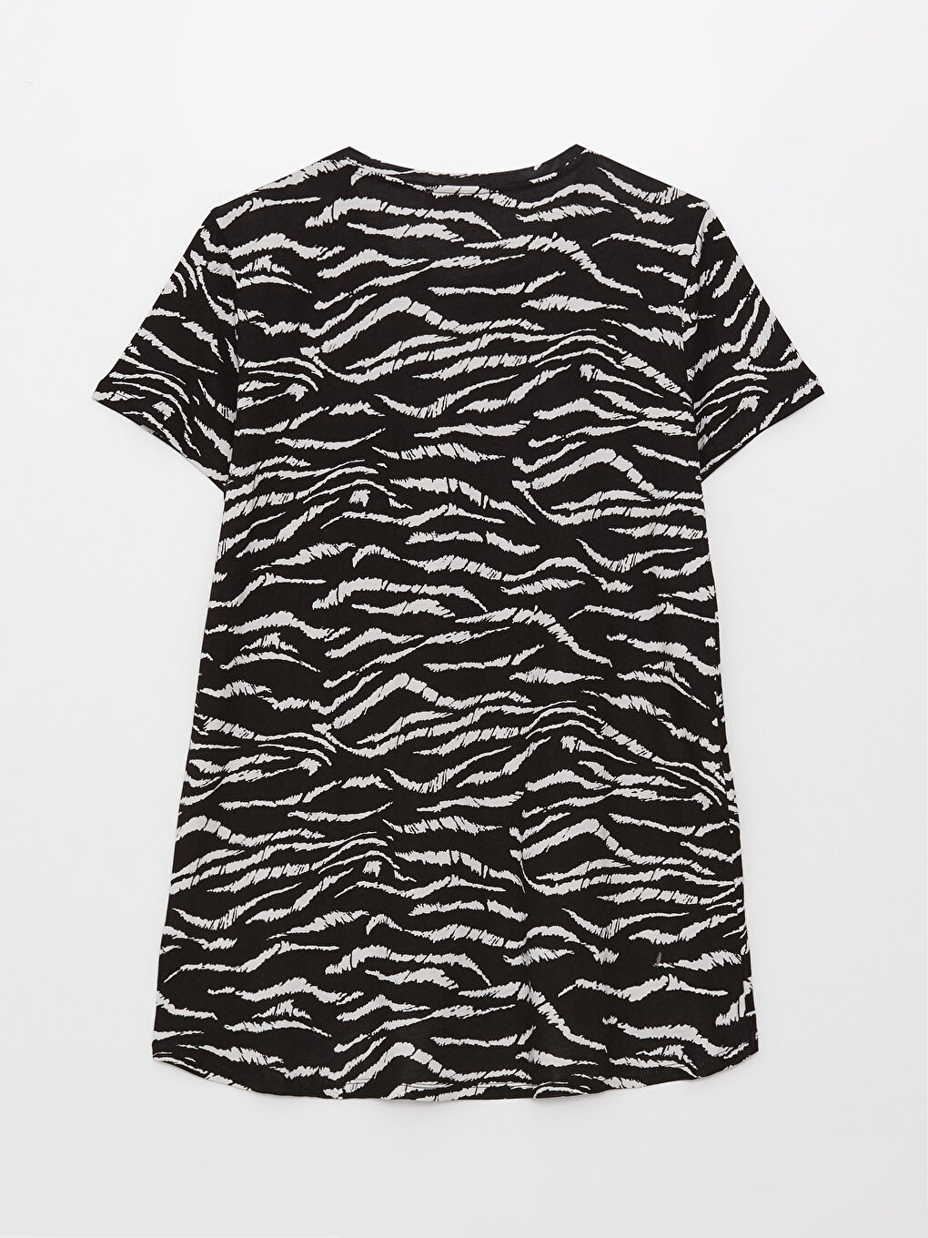 T-shirt à manches courtes à motifs avec col rond pour Femmes-6