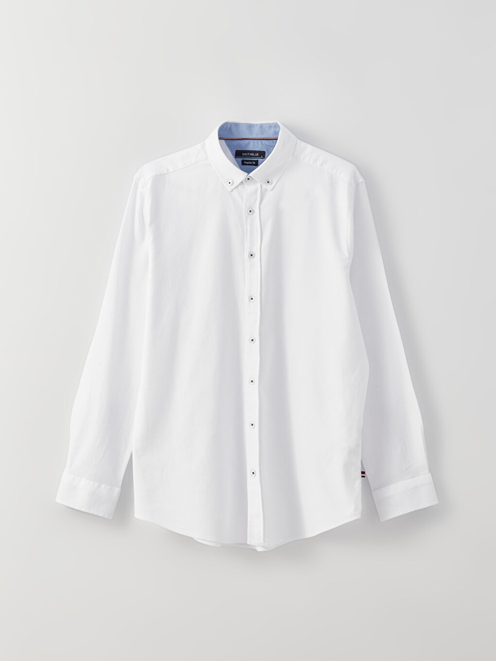 SOUTHBLUE Regular Fit Long Sleeve Dobby Fabric Men's Shirt -S34223Z8-Q6K
